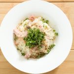 人気の袋麺「サッポロ一番 塩らーめん」をアレンジして作るバターソルティリゾット