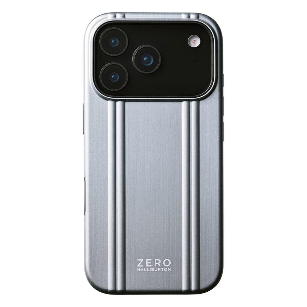 ゼロハリバートン「ZERO HALLIBURTON Hybrid Shockproof Flip Case」￥9,900／iPhone17、iPhone17 Pro