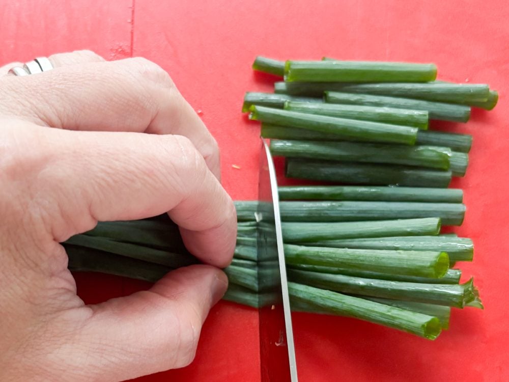 小ネギではなくニラでも代替え可能です