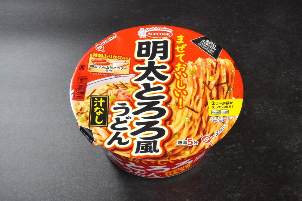 エースコック「明太とろろ風うどん」