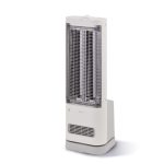 シロカ「足元ファンヒーター付き 遠赤外線暖房機 にこポカ」オープン価格／幅24.5×奥行22×高さ72.5㎝／6㎏