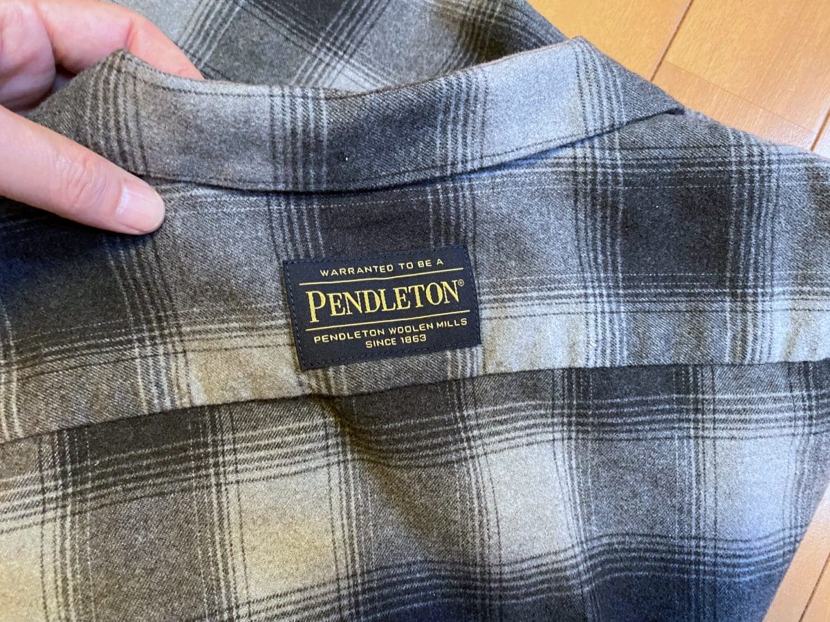 PENDLETON 別注 Cotton Shaggy Open Collar Shirt 
