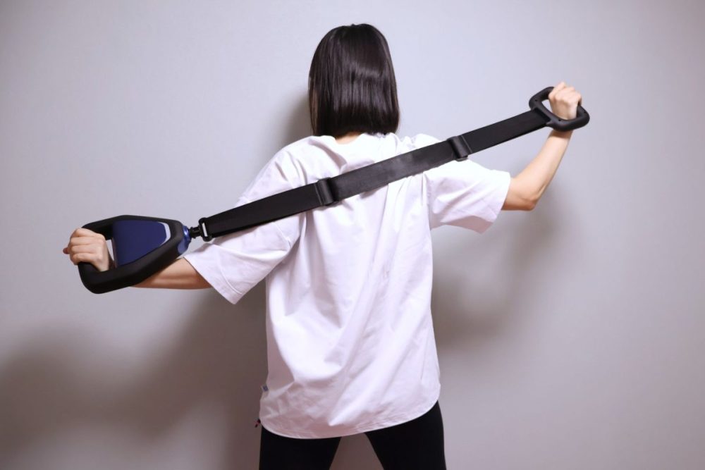 背中など手が届かない場所の振動もできる