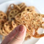 「レンコンのり塩チップ」　はぱりぱり食感