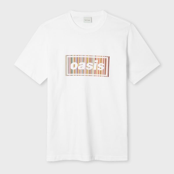 Paul Smith × Oasis「シグネチャーストライプロゴ Tシャツ」￥16,500
