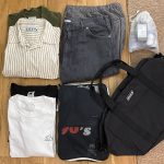 ２泊３日想定で洋服・下着・アメニティセットなどを中に入れてみる