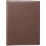 プラス「PU合成皮革クリップファイル」￥1,705／外寸縦320×横490㎜／480ｇ／ブラウン
