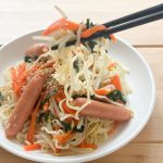 主食としても、お酒のおつまみとしてもかなりイケてる塩らーめんチャンプルー