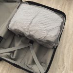 ポリエステル たためる 仕分けケース ダブルタイプM　「スーツケースの中で衣類がきちんと固定されるため、到着後の荷物整理が格段にスムーズになりました」（無印良品愛好家 ムタログさん）