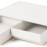 ポリプロピレン 小物収納ケース ワイド 小 引出2個 ホワイトグレー ￥1,490