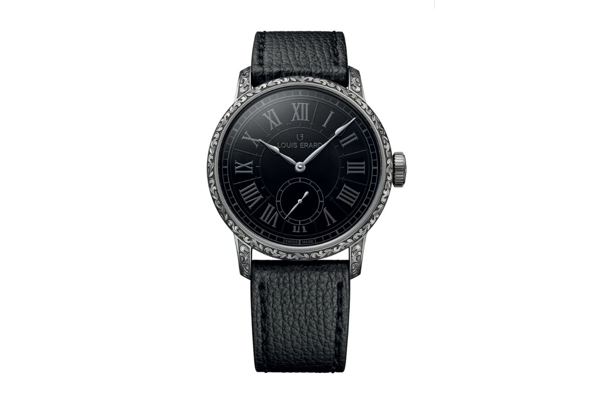 ルイ・エラール「ノワールモン メティエダール ルイ・エラール グラヴェ・マン」￥1,397,000／自動巻／42㎜径／5気圧防水／パワーリザーブは約38時間／世界限定99本