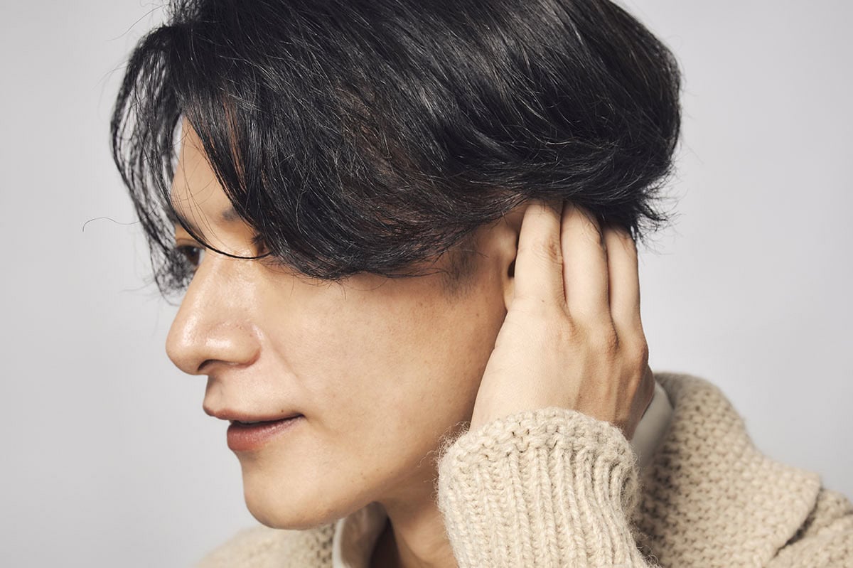 サイドは、上から潰してまとめる