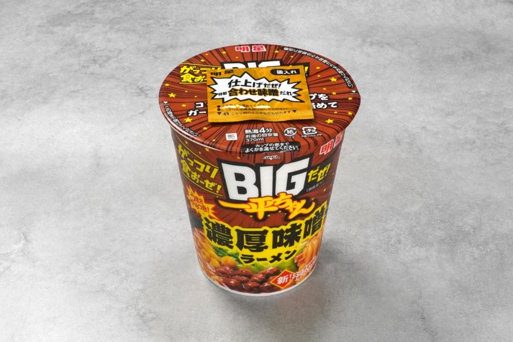 明星 BIGだぜ!一平ちゃん 濃厚味噌ラーメン
¥236(税別)