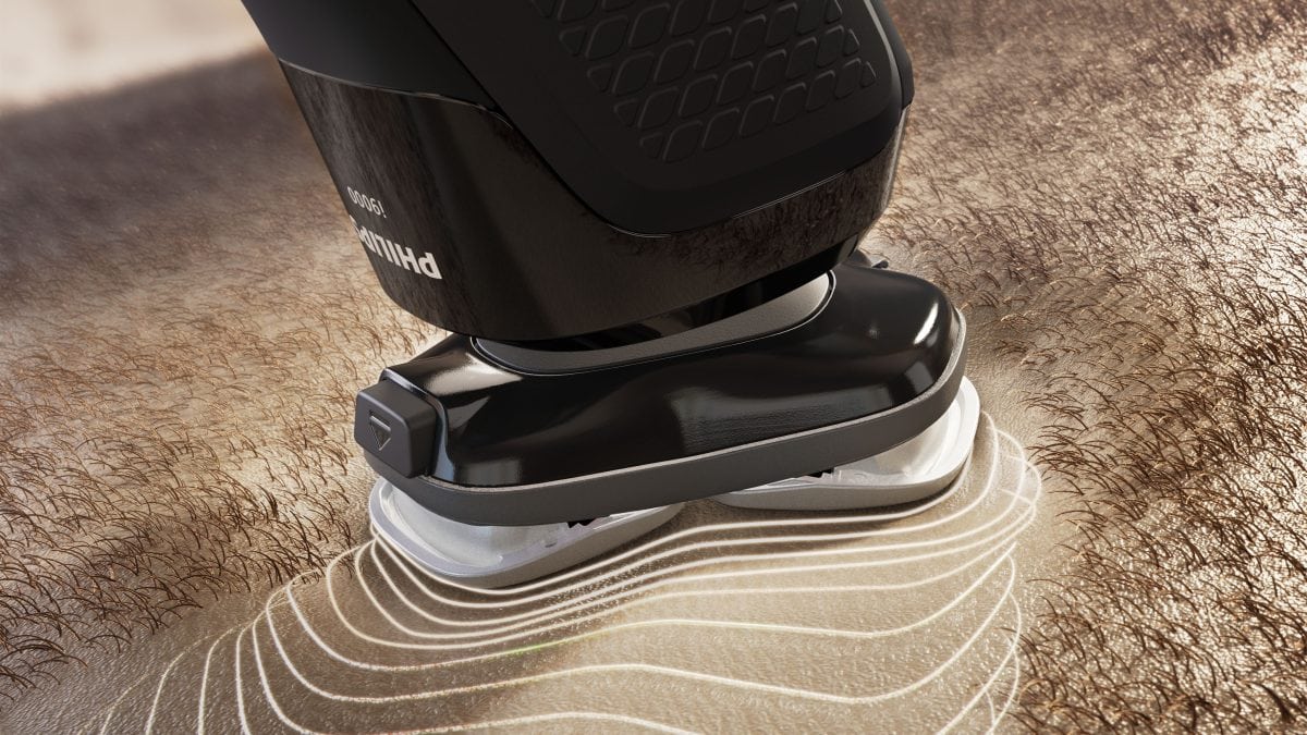 360度プレシジョンフレックスヘッドで剃り残しを少なく