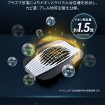 旧モデルに比べて約1.5倍にアップしているイオン発生量