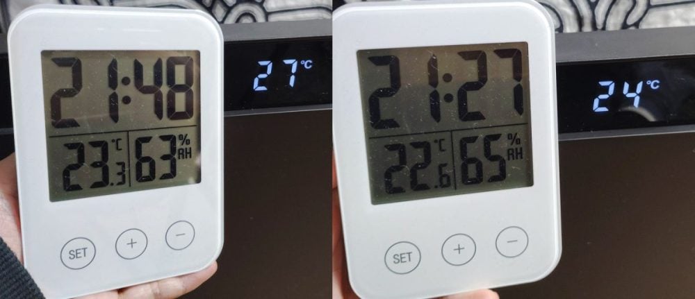 設定温度には到達しない？