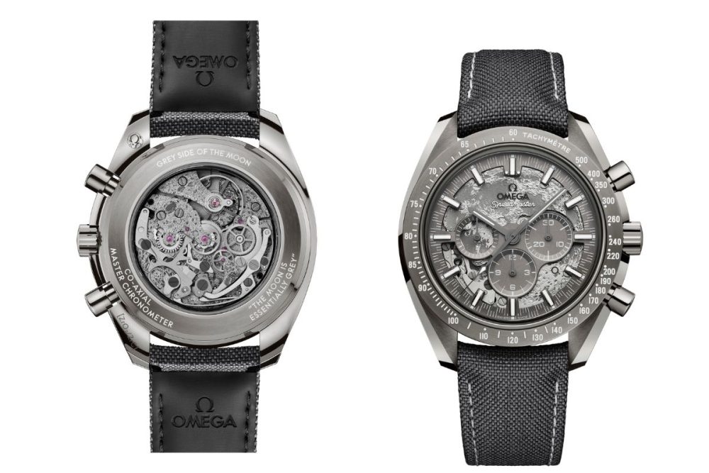 オメガ「スピードマスター ダーク & グレー サイド オブ ザ ムーン（310.92.44.50.06.001）」￥2,321,000／手巻／44.25㎜径／パワーリザーブは60時間／50m防水