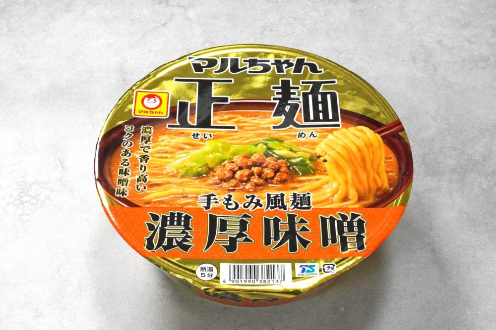 東洋水産 マルちゃん正麺 カップ 濃厚味噌 ¥278(税抜)