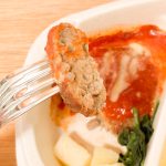 ハンバーグにジューシーさはありませんでしたが粗挽き感があります