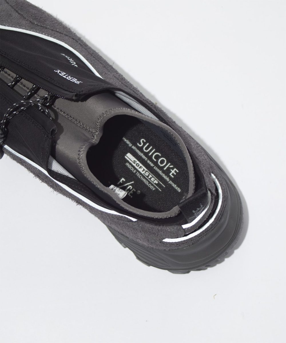 ライニングは防水透湿機能を備えたSUICOKE SHERPA