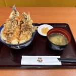 天丼てんや　牡蠣と秋刀魚の秋天丼（みそ汁付）