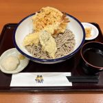 天丼てんや　牡蠣とごぼうの冷やしそば