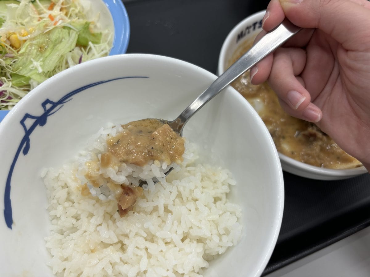 ホワイトソース×ご飯でもその相性の良さは実感できる