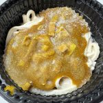 味噌ラーメン同様、150ml程水を入れて600で7分半ほど温めます