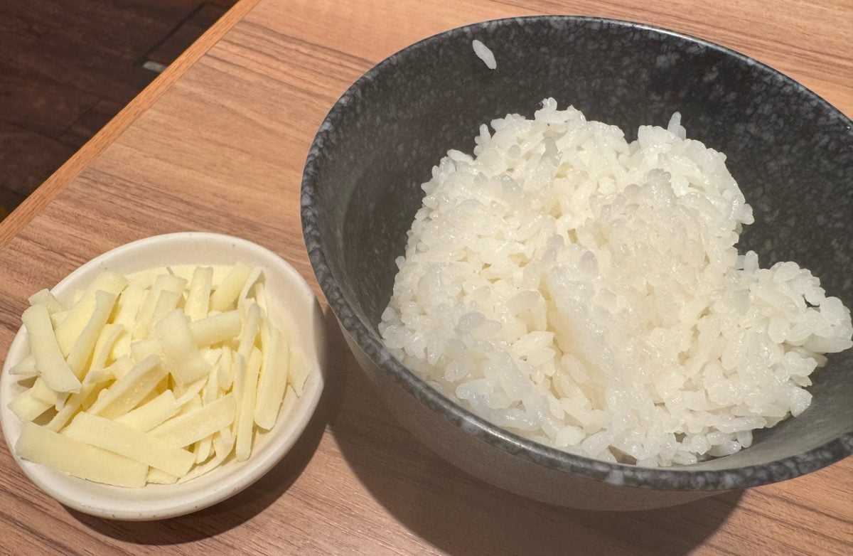 チーズリゾットで〆！