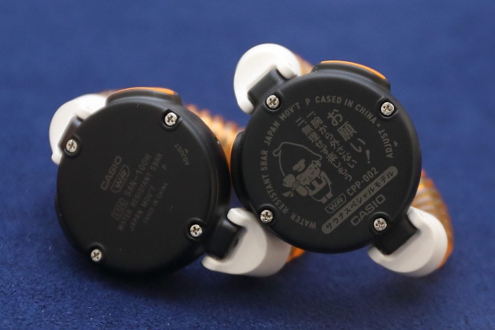 クラファンモデル（写真右）に限り、オリジナルのグラフィックやメッセージがプリント