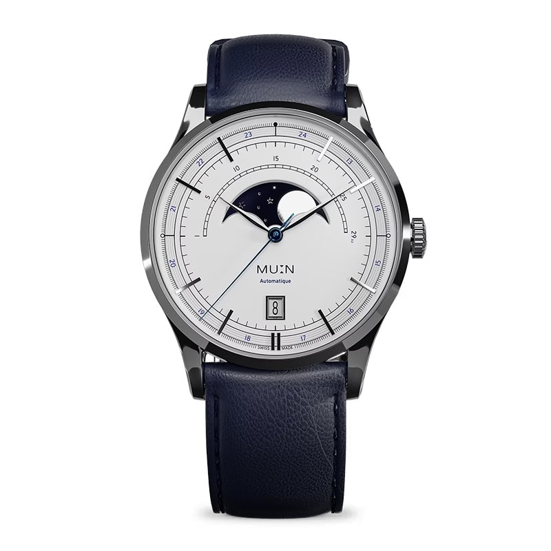 MU:N「オリジン」￥242,000／自動巻／38㎜径／パワーリザーブは約41時間／5気圧防水