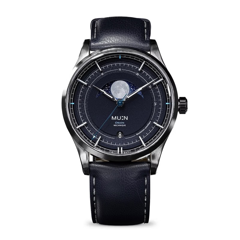 MU:N「オリオン」￥308,000／手巻／38㎜径／パワーリザーブは約41時間／10気圧防水