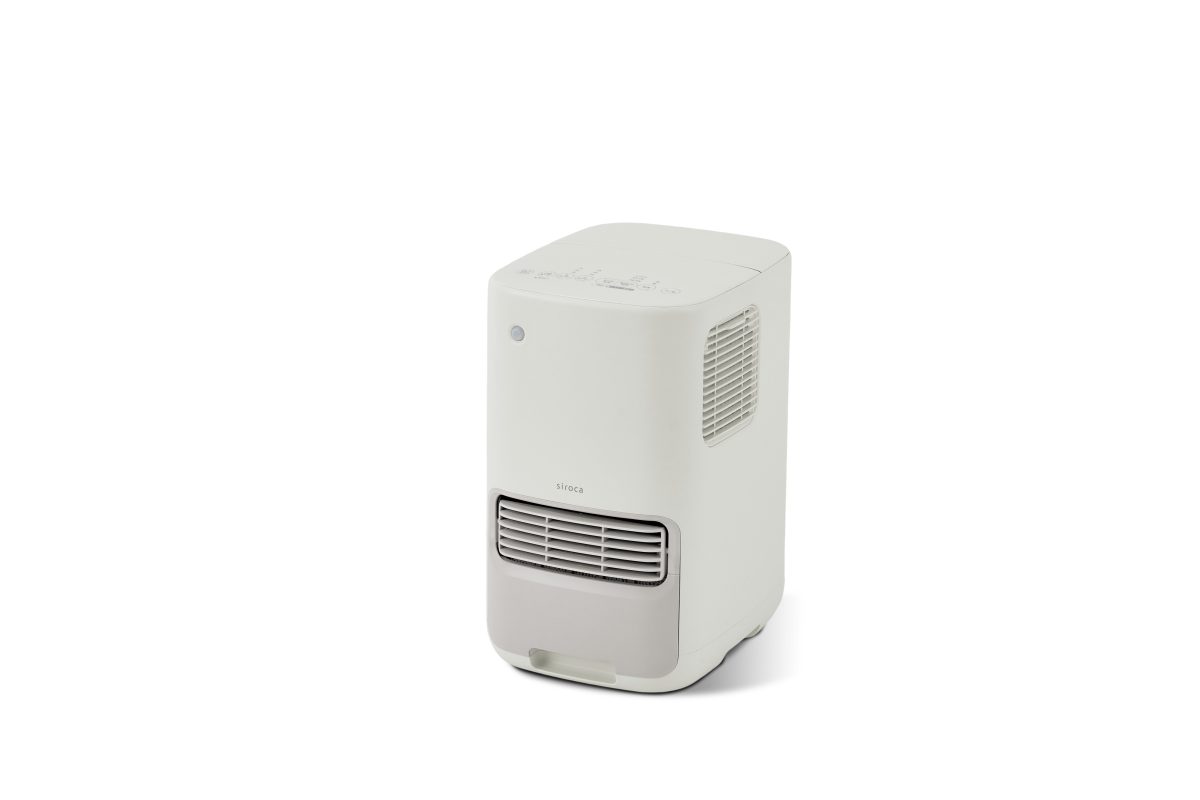 シロカ「加湿機能付きセラミックファンヒーター ポカプラス」￥24,860／約4.1㎏／幅21×奥行27×高さ35㎝