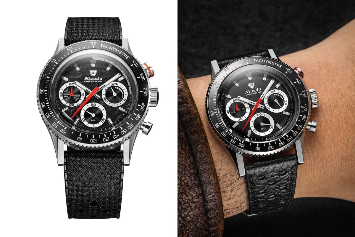 ニバダ・グレンヒェン「クロノキングレーシング（87048Q01）」￥111,000／クオーツ／38㎜径／10気圧防止