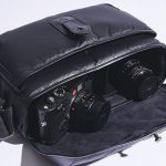 Mサイズはレンズも収納可