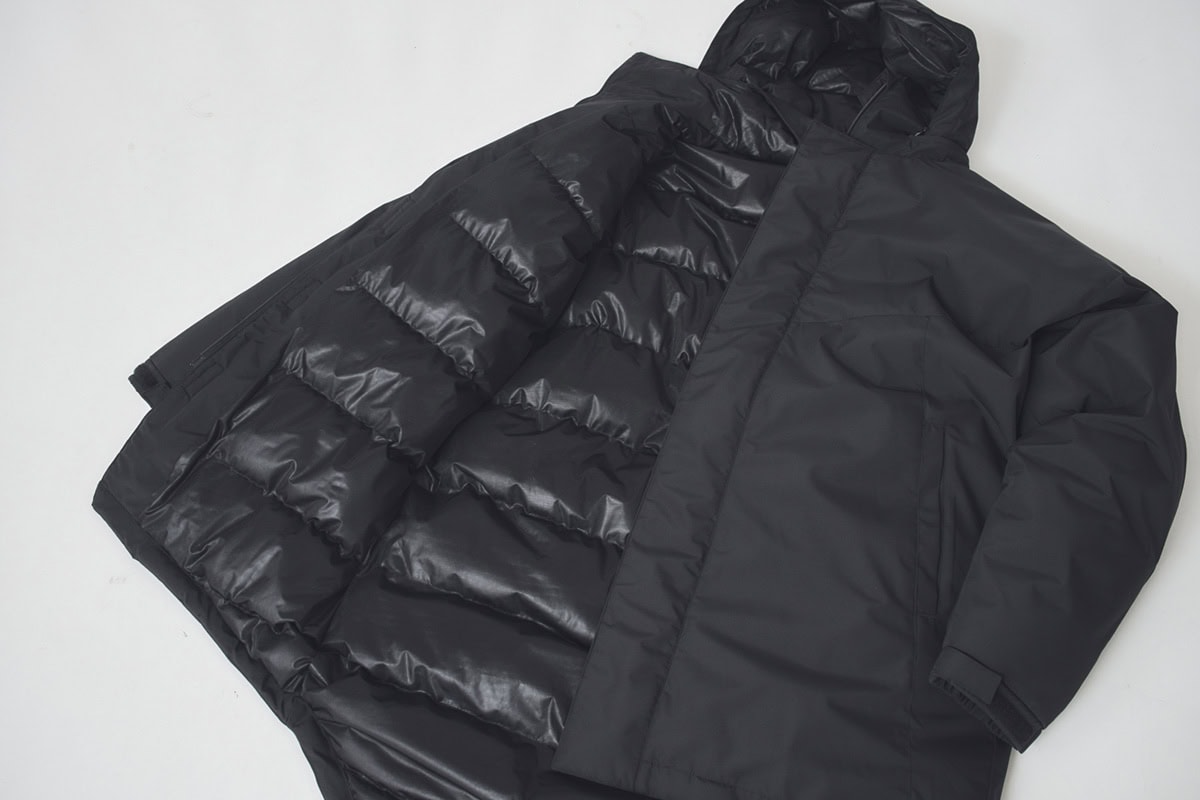 裏地にはキルティングによって中綿を適所に封入