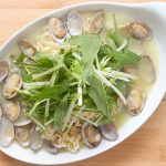 【メニュー3】アサリのうまみたっぷりボンゴレビアンコ