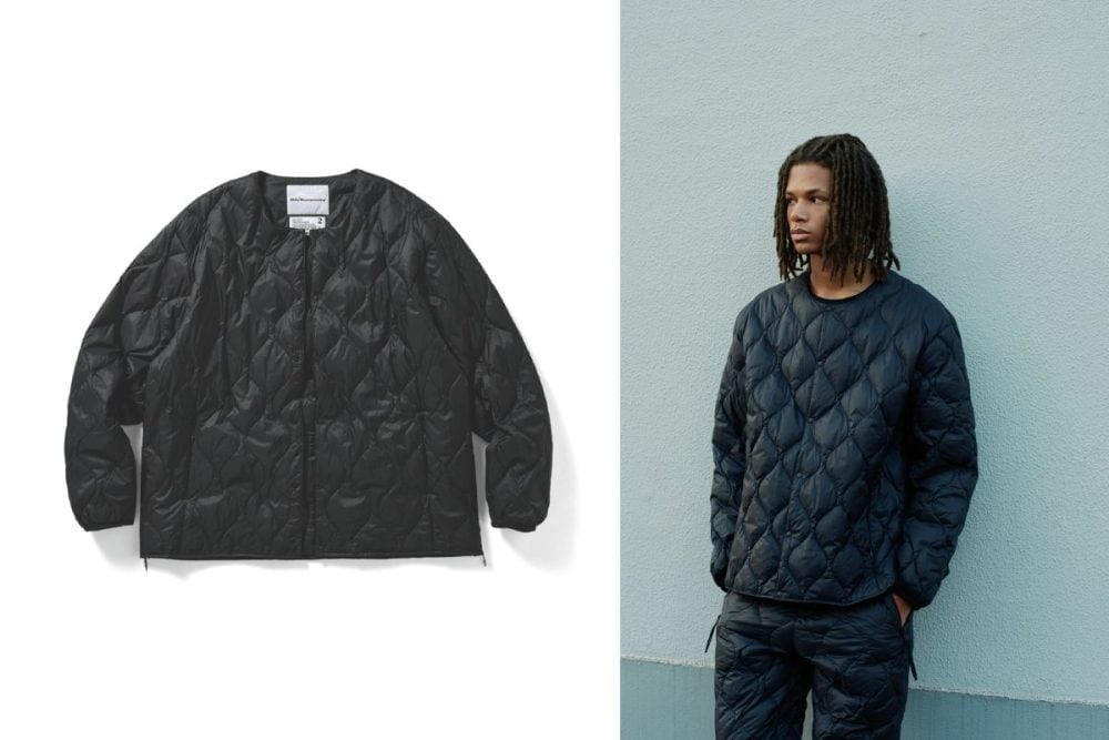 ホワイトマウンテニアリング×タイオン「10th Anniv. Light Down JKT」￥19,800／3色展開（ブラック、ホワイト、パープル）