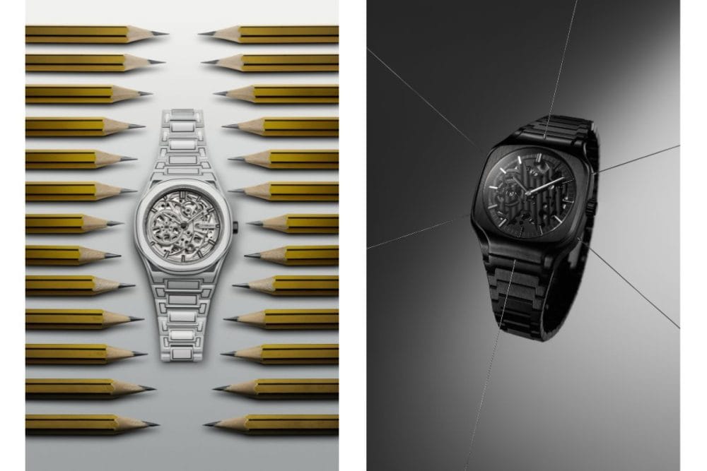 【スケルトンウォッチの到達点】D1ミラノの新作は八角＆スクエアの2型！精密な機械構造とミニマルな造形美に酔いしれる