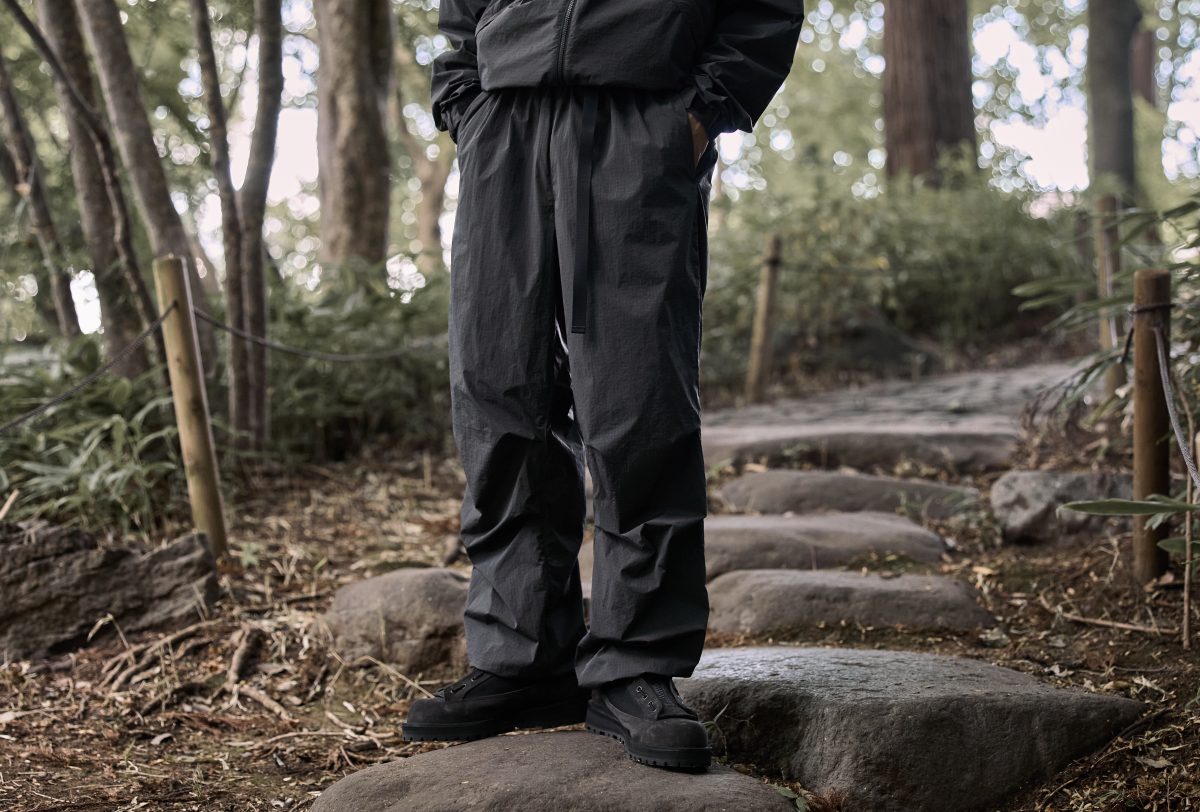 ゴールドウイン「別注Dope Dyed Rip-stop Tuck Pants」￥39,600