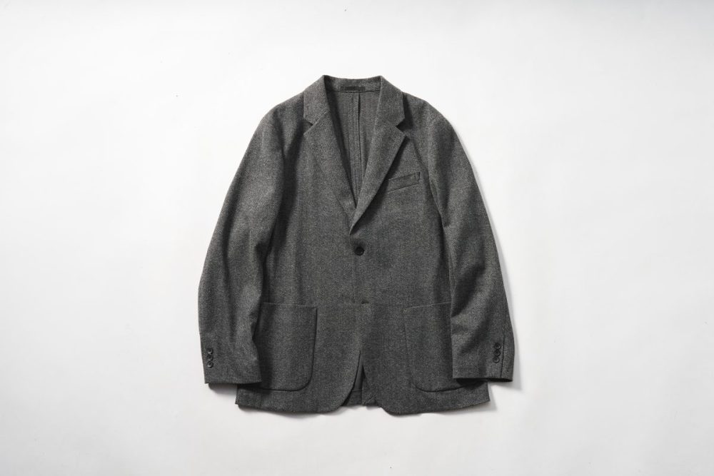 ブラッシュドジャージージャケット/ヘリンボーン ￥6,990