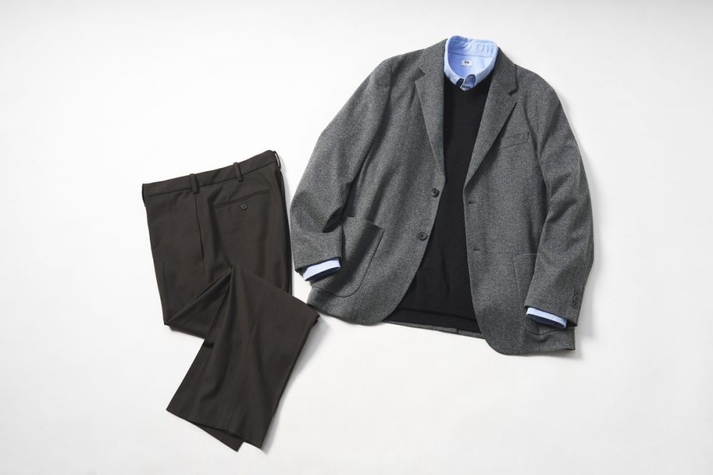 気温に応じてコートをプラスしてもいいし、状況に応じてのタイドアップもしやすい