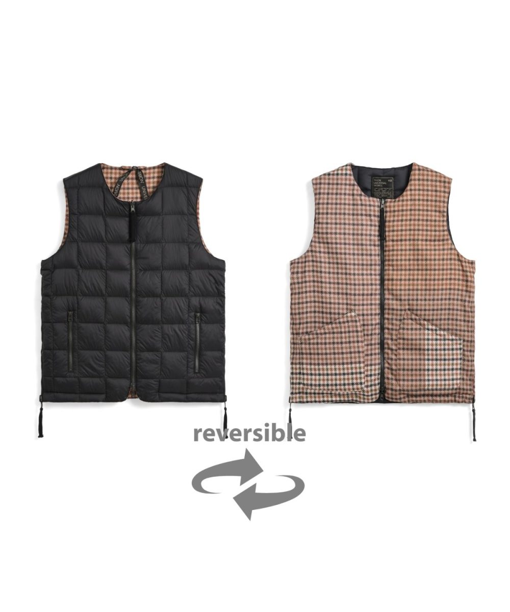 タイオン×ユニバーサルワークス「リバーシブル ダウンベスト（UW-TA-R004Z）￥19,800