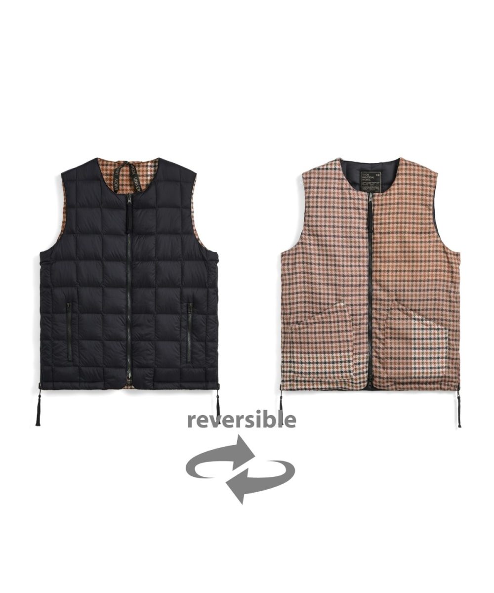 タイオン×ユニバーサルワークス「リバーシブル ダウンベスト（UW-TA-R004Z）￥19,800