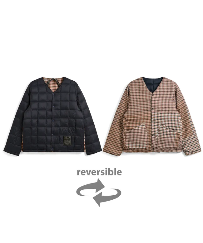 タイオン×ユニバーサルワークス「リバーシブル ダウンジャケット（UW-TA-R101B) 」￥25,960