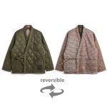 タイオン×ユニバーサルワークス「リバーシブル 袢纏ダウンジャケット(UW-TA-R101KJ)」¥25,960