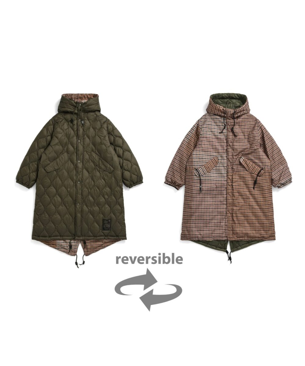 タイオン×ユニバーサルワークス「リバーシブル ダウンモッズコート（UW-TA-R106MJ）」￥39,600