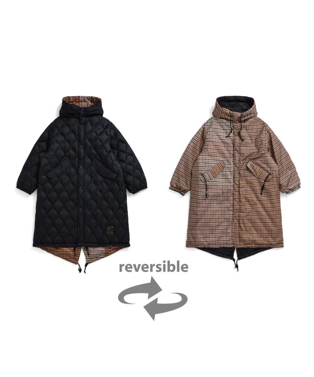 防寒ダウンジャケットリバーシブルで着回し自在.