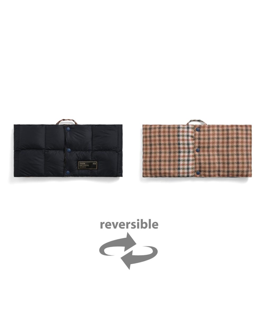 タイオン×ユニバーサルワークス「リバーシブル ダウンネックウォーマー（UW-TA-R203）」￥5,940