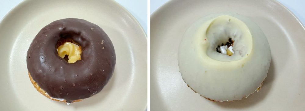 濃厚なクリームとチョコの甘みを楽しめるドーナツ